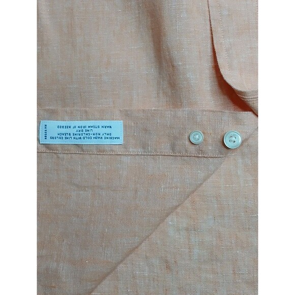 Brooks Brothers Mens Shirt Sz M Regent %100 Irish Linen Button Down Solid $148 - Picture 12 of 16